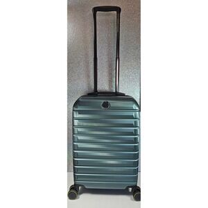 DELSEY Paris Helium Edge 2.0 Hardside Spinner Suitcase Teal CarryOn Luggage NWOT